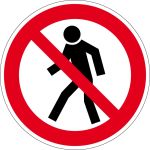 Verbotszeichen - Für Fußgänger verboten
