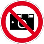 Verbotszeichen - Fotografieren verboten