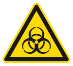 Warnzeichen - Warnung vor Biogefährdung
