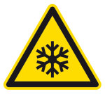 Warnzeichen - Warnung vor niedriger Temperatur/ Frost