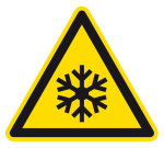 Warnzeichen - Warnung vor niedriger Temperatur/ Frost