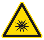 Warnzeichen - Warnung vor optischer Strahlung