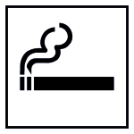 Türkennzeichnung - Raucherzone