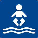 Schwimmbadschild - Babybecken