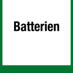Wertstoffkennzeichen - Batterien