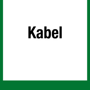 Wertstoffkennzeichen - Kabel - Kunststoff - 30 x 30 cm
