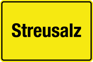 Winterschild - Streusalz - Folie Selbstklebend - 20 x 30 cm