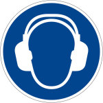 Gebotszeichen - Gehörschutz benutzen