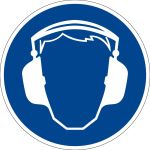 Gebotszeichen - Gehörschutz benutzen