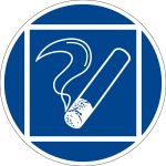 Mandatory sign - Smoking allowed within the limited space