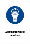 Gebotsschild - Atemschutzgerät benutzen
