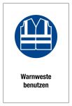 Gebotsschild - Warnweste benutzen