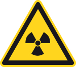 Warnzeichen - Warnung vor radioa ... ffen oder ionisierenden Strahlen