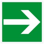 Fluchtwegschild - Richtungspfeil links / rechts   