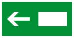 Escape route sign - emergency exit left / right