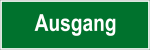 Fluchtwegschild - Ausgang  