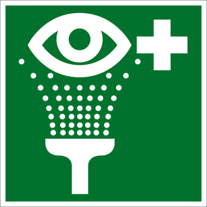 Rettungszeichen - Augenspüleinrichtung  - Kunststoff - 5 x 5 cm