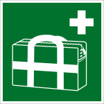 Rettungszeichen - Medizinischer Notfallkoffer  