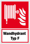 Brandschutzzeichen - Wandhydrant Typ F