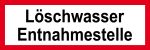 Feuerwehrschild - Löschwasser Entnahmestelle