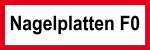 Feuerwehrschild - Nagelplatten F0