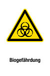 Warnschild - Biogefährdung