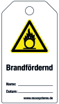 Verriegelungsetikett - Brandför ...  Kunststoff 0,5 mm - 80 x 147 mm