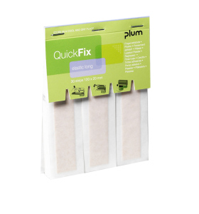 REFILL | Plum Plaster Dispenser QuickFix Finger Bandages | elastic long | VE = 1 x 30 plaster