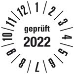 Jahresprüfplakette 2022 | JP622 | Wunschfarbe