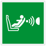 Rettungszeichen - Erkennungssystem/ Orientierung Kindersitz - E014