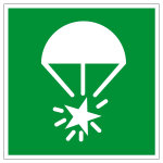 Rettungszeichen - Fallschirm Signalrakete - E049