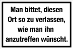 Gastronomie- und Gewerbeschild - ... ie man ihn anzutreffen wünscht.