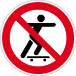 Prohibited sign - skating prohibited