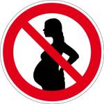 Verbotszeichen - Schwangere verboten