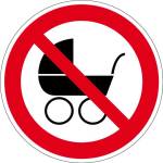 Verbotszeichen - Kinderwagen verboten