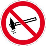 Prohibited sign - prohibited