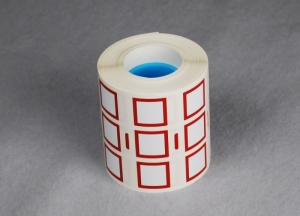 Etiketten für den LabelMax SP2 | GHS | Quadrat mit rotem Rahmen | 20 x 20 mm