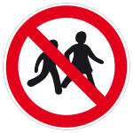 Verbotszeichen - Kinder verboten