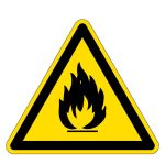 Warnzeichen - Warnung vor feuergefährlichen Stoffen 