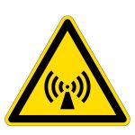 Warnzeichen - Warnung vor elektromagnetischem Feld 