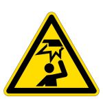 Warnzeichen - Warnung vor Stoßverletzungen