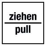 Türkennzeichnung - ziehen/ pull 