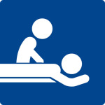 Swimming pool sign - massage