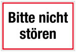 Krankenhaus- und Praxisschild - Bitte nicht stören