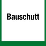 Wertstoffkennzeichen - Bauschutt