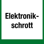 Wertstoffkennzeichen - Elektronikschrott
