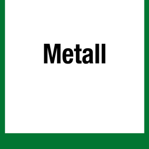 Wertstoffkennzeichen - Metall - Folie Selbstklebend - 5 x 5 cm