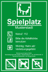 Spielplatzschild - Spielplatz