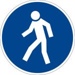 Billing sign - For pedestrians