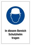 Gebotsschild - Schutzhelm tragen